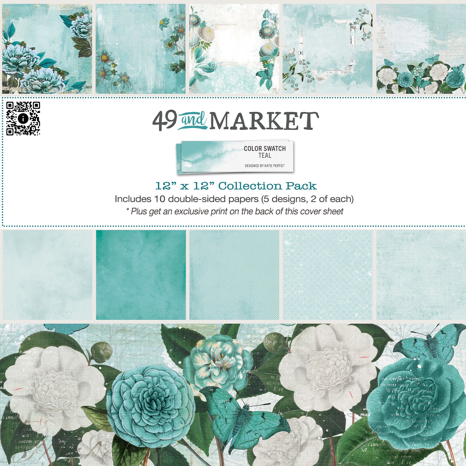 49 & Market Color Swatch Teal 12x12 Collection Pack